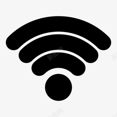 wifi通信技术图标图标