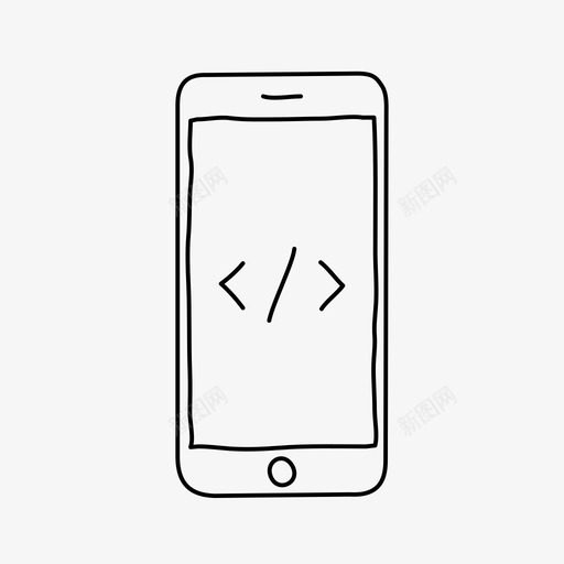 iphone编码设备屏幕图标svg_新图网 https://ixintu.com iphone编码 屏幕 脚本 设备