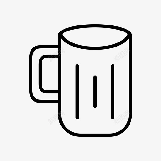 有条纹的罐子干杯饮料图标svg_新图网 https://ixintu.com 干杯 有条纹的罐子 水 饮料