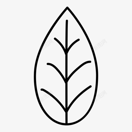 叶自然植物图标svg_新图网 https://ixintu.com 叶 植物 自然