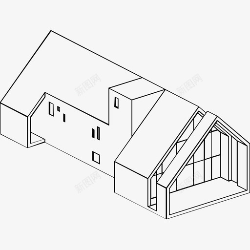 建筑建筑师房屋图标svg_新图网 https://ixintu.com 建筑 建筑师 房屋