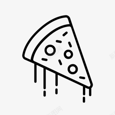 披萨快餐肥胖图标图标
