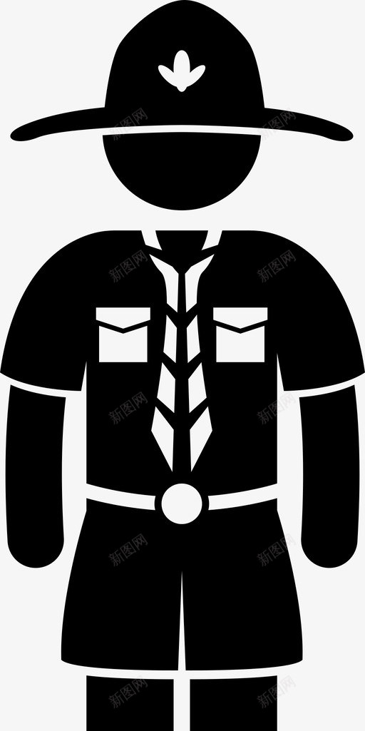童子军衣服装备图标svg_新图网 https://ixintu.com 制服 童子军 衣服 装备