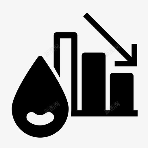 油价景气图下跌图标svg_新图网 https://ixintu.com 下跌 工业油气动力稳健 景气图 油价