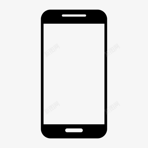 智能手机手机iphone图标svg_新图网 https://ixintu.com iphone 手机 智能手机 设备