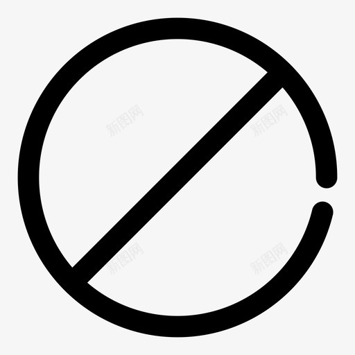 禁止禁止圆圈隐藏图标svg_新图网 https://ixintu.com 界面粗体 禁止 禁止圆圈 隐藏