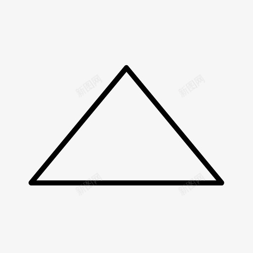三角形锐角几何图标svg_新图网 https://ixintu.com 三角形 几何 形状 数学 锐角