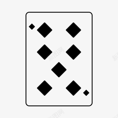 七颗钻石纸牌游戏图标图标