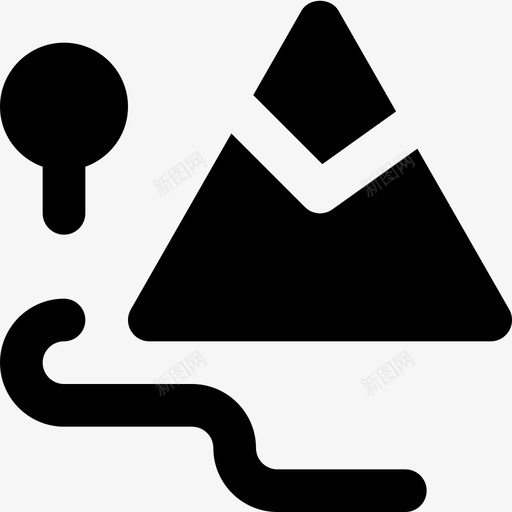 山腰风景自然图标svg_新图网 https://ixintu.com smashicons景观mdsolid 图片 山腰 自然 风景