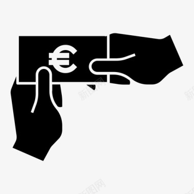费用支付欧元津贴贿赂图标图标