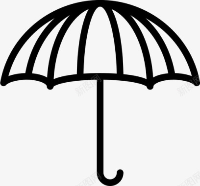 雨伞配饰时尚图标图标