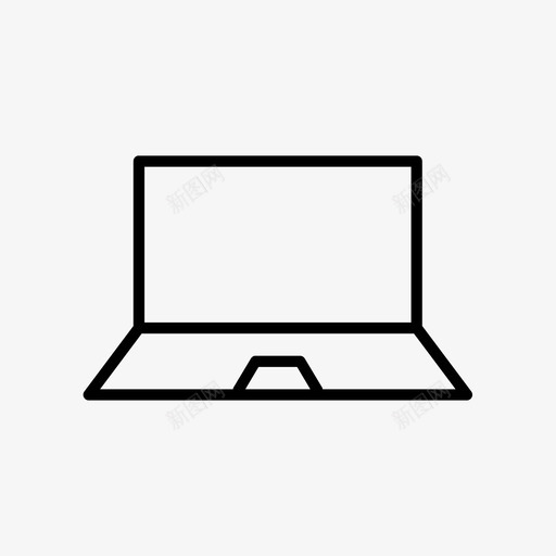 正面笔记本电脑电脑屏幕图标svg_新图网 https://ixintu.com 屏幕 正面笔记本电脑 电脑