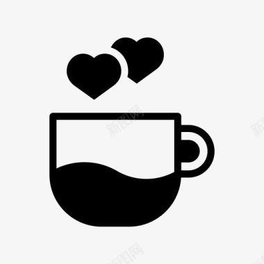 咖啡爱好者咖啡馆杂七杂八字形风格图标图标