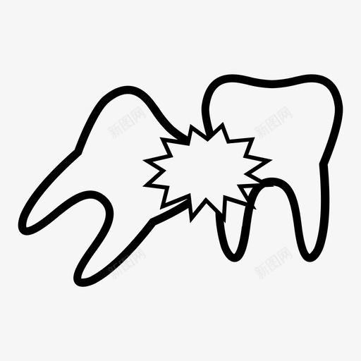 智齿牙科牙医图标svg_新图网 https://ixintu.com 不适 智齿 牙医 牙科 牙齿