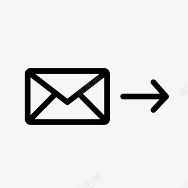 外发邮件电子邮件信封图标图标