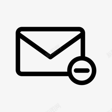 电子邮件删除关闭邮件信封图标图标