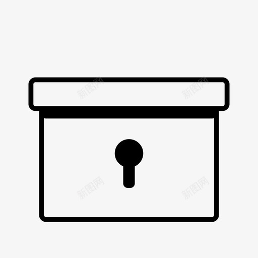 上锁的箱子锁着的箱子保险箱图标svg_新图网 https://ixintu.com 上锁的箱子 保安 保险箱 储藏室 秘密 锁着的箱子