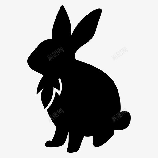 兔子动物森林图标svg_新图网 https://ixintu.com 兔子 动物 宠物 森林
