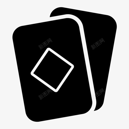 钻石卡赌场游戏图标svg_新图网 https://ixintu.com 扑克 游戏 纸牌扑克赌场 赌场 钻石卡