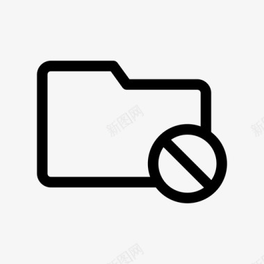 阻止文件夹关闭文件夹图标图标