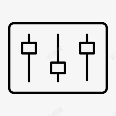 混音器控制设置图标图标