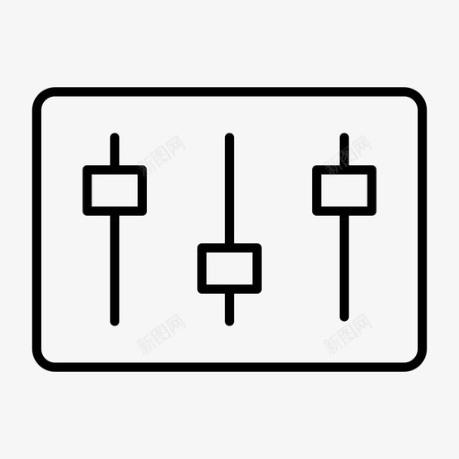 混音器控制设置图标svg_新图网 https://ixintu.com 控制 混音器 设置 音量 音量控制