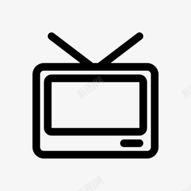 电视电视屏幕电视节目图标图标