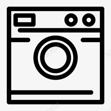 洗衣机电器图标图标