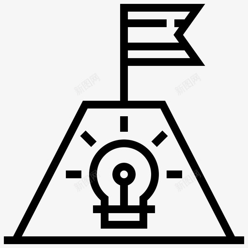 目标业务营销图标svg_新图网 https://ixintu.com 业务 业务策略 机会 目标 策略 营销