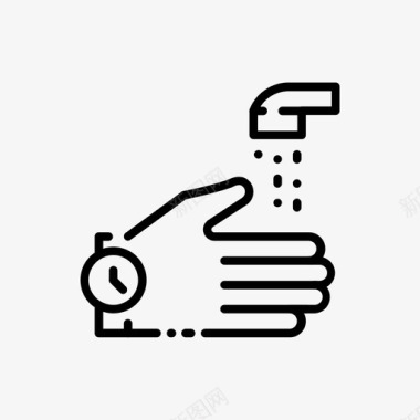洗手清洁洗涤图标图标