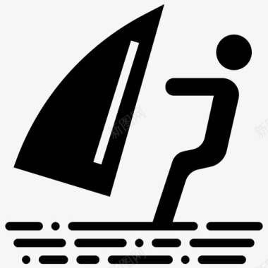 摩托艇冒险海滩图标图标