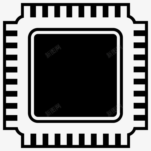 cpu计算机电子图标svg_新图网 https://ixintu.com cpu 处理器 电子 硬件 硬线 计算机