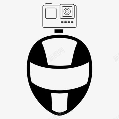 gopro动作摄像机头盔电子运动图标图标