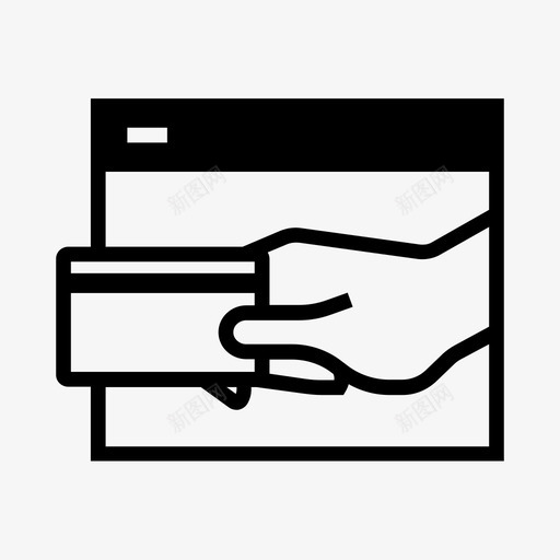电子商务信用卡在线图标svg_新图网 https://ixintu.com 信用卡 在线 搜索引擎优化营销i 支付 电子商务 购物