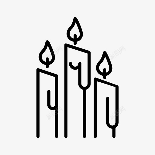 蜡烛蜡烛燃烧烛光图标svg_新图网 https://ixintu.com 圣诞节 复活节蜡烛 教堂 烛光 蜡烛 蜡烛燃烧