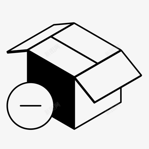 删除订单取消包裹图标svg_新图网 https://ixintu.com 删除订单 包裹 取消 存储 箱 装运箱