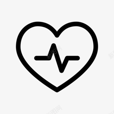 心跳有氧运动心脏压力图标图标