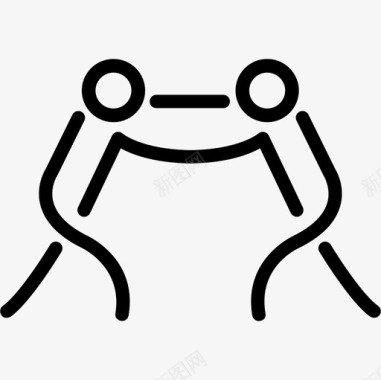拳击手情侣体育体育象征图标图标