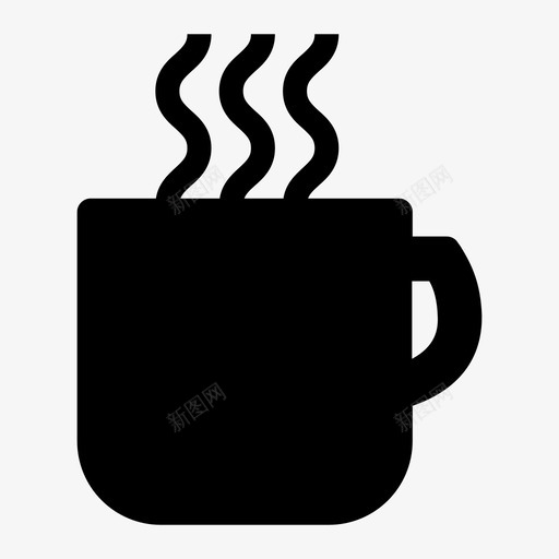 马克杯咖啡杯杯子图标svg_新图网 https://ixintu.com 咖啡杯 杯子 杯子系列 茶杯 饮料 马克杯