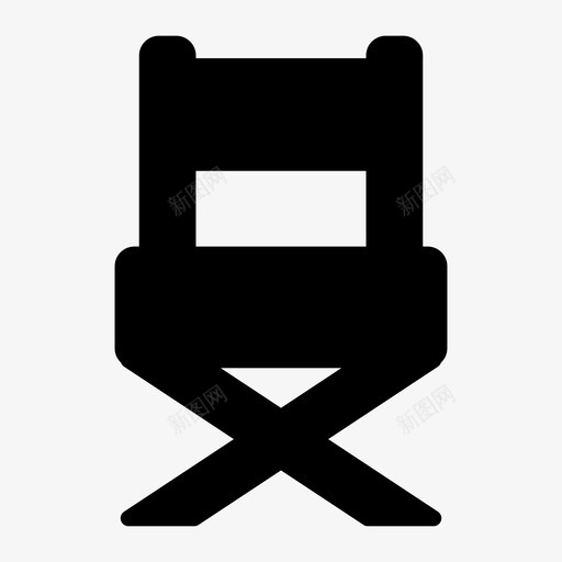 椅子导演椅子电影图标svg_新图网 https://ixintu.com 导演椅子 椅子 电影 电影收藏