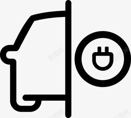 充电器汽车电动图标图标