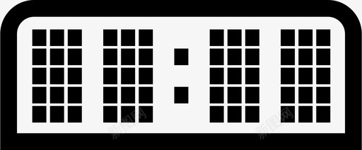 方形数字钟数字钟数字图标图标