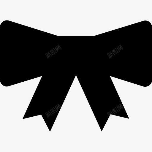 蝴蝶结衣服领带图标svg_新图网 https://ixintu.com 圣诞标志 蝴蝶结 衣服 领带