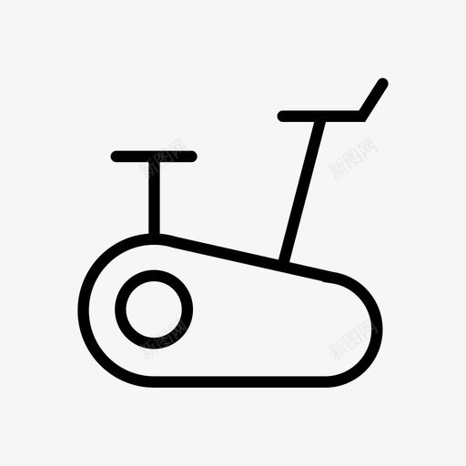 固定自行车健身健康图标svg_新图网 https://ixintu.com 健康 健身 固定自行车 电器 静电