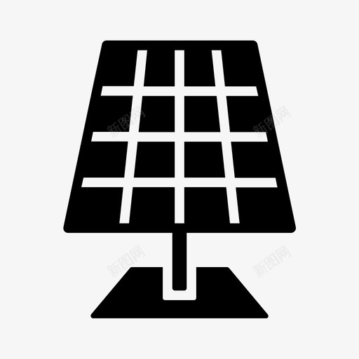 太阳能板清洁能源图标svg_新图网 https://ixintu.com 太阳能 太阳能板 杂项iii字形样式 清洁 能源