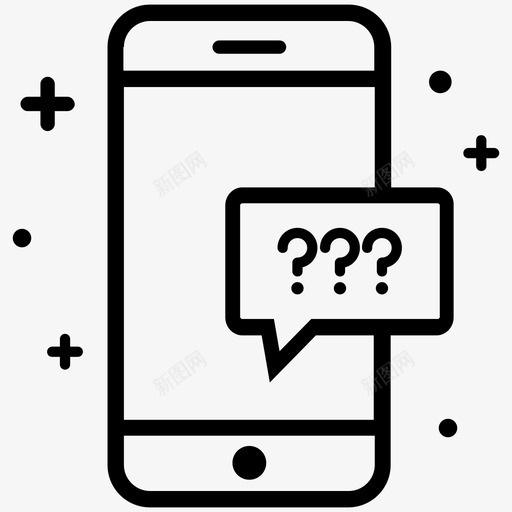 问智能手机未知图标svg_新图网 https://ixintu.com 什么 智能手机 智能手机设置2 未知 问