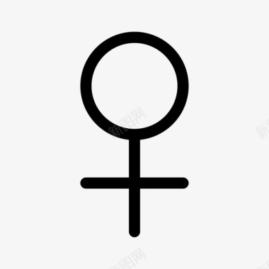女性生物学性别图标图标