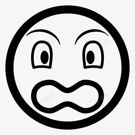 愤怒的脸愤怒的表情情绪图标svg_新图网 https://ixintu.com 大声 情绪 愤怒的脸 愤怒的表情