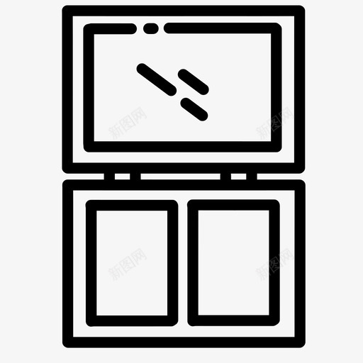 眼影化妆品双人图标svg_新图网 https://ixintu.com 化妆 化妆品 双人 眼影 美容精华V2 调色板