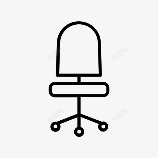 办公椅家具转椅图标svg_新图网 https://ixintu.com 办公椅 家具 转椅